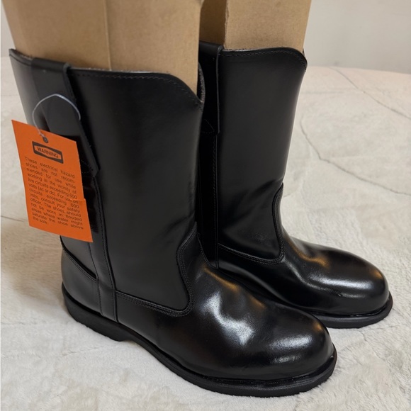 VINTAGE! NEW! 🇺🇸 Thorogood Weinbrenner Deadstock Wellington Pull On Boots 8.5